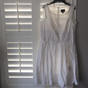 White midi dress
